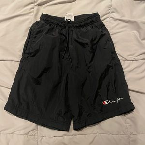 Champion Mens Black Nylon Shorts Size S